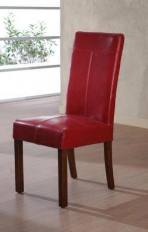 Sedia Denver Ecopelle - colore Rosso
