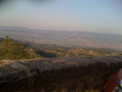 Vista panoramica dall'agriturismo 