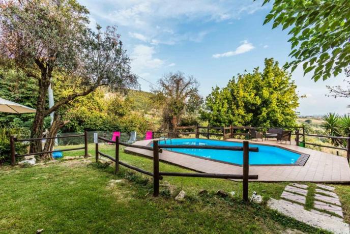 Piscina immersa negli ulivi