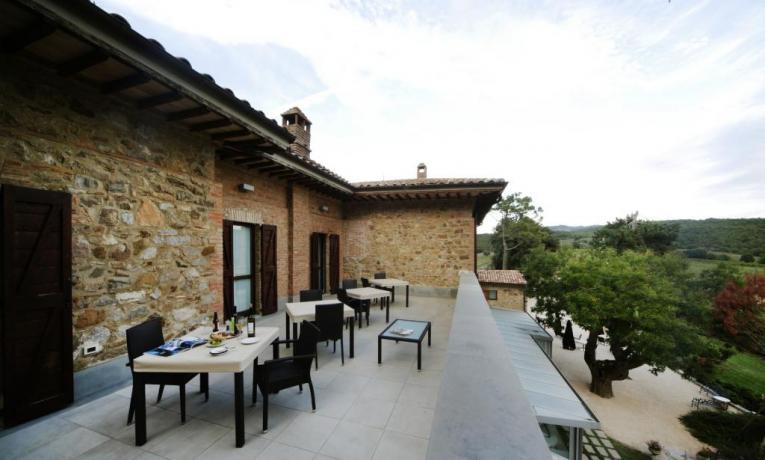 Umbria Resort, Terrazza Panoramica vista colline-umbre