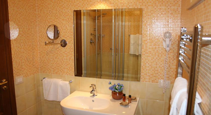 Bagno privato nelle camere dell'Hotel