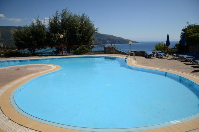 Piscina in Hotel a Centola