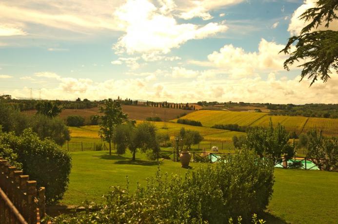 Vista panoramica delle colline umbre 