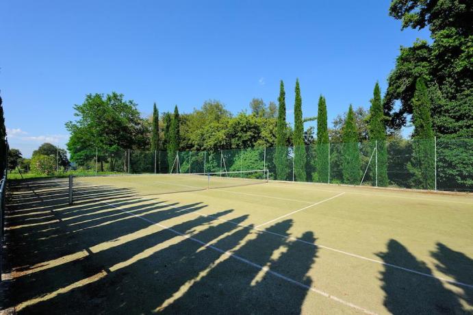 Campo da tennis all'agriturismo di Città della Pieve 