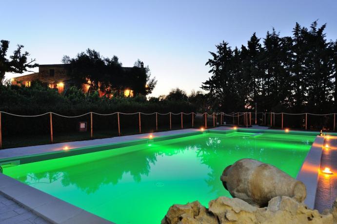 Piscina esterna agriturismo a Città della Pieve 