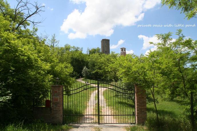 Ingresso casa di campagna B&B vicino Pavia