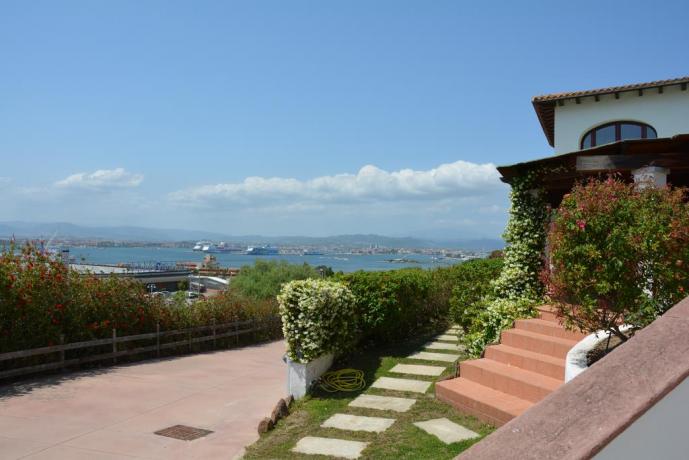 vista della città di olbia dall'hotel