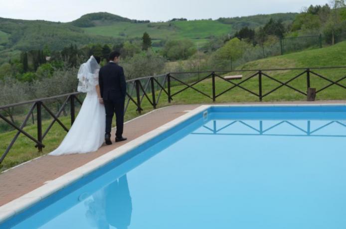 Appartamenti con camino e Piscina - Romantico Casale del Medioevo