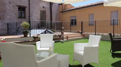 Il giardino relax a disposizione degli ospiti