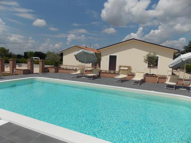Piscina Gratuita del Residence tra Assisi Foligno