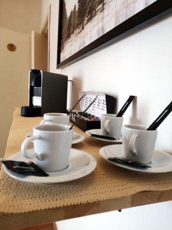 Colazione in camera: ottimo caffè in Agriturismo