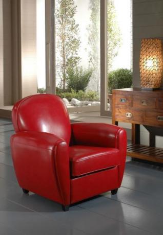 Poltrona Seattle Ecopelle - Rosso