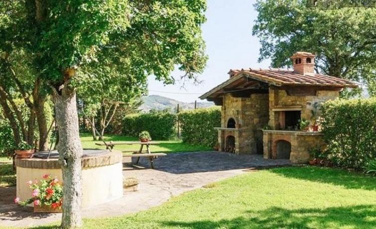 zona picnic con barbecue e forno