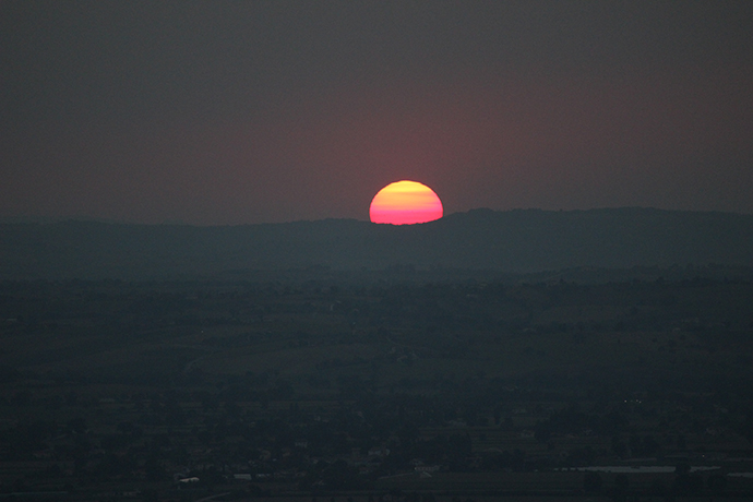 Tramonto mozzafiato sul Terrazzo del Castello Spoleto