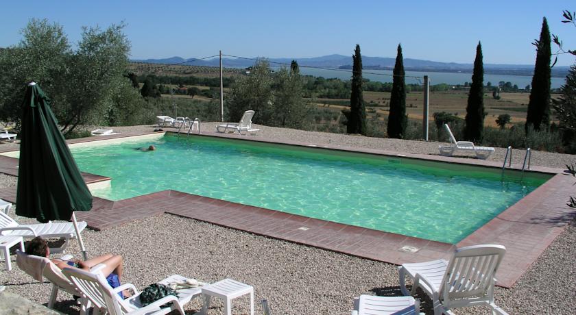 Piscina con solarium 