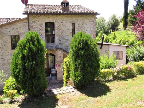 Vista paesaggio dal B&B a Montone 