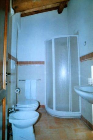 Bagno con doccia appartamento Ulivo