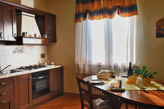 Cucina Appartamento Il Pino a Castiglione del Lago 