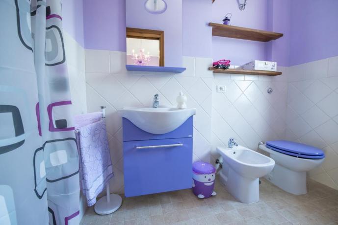 Bagno casa vacanze appartamento a Vasanello