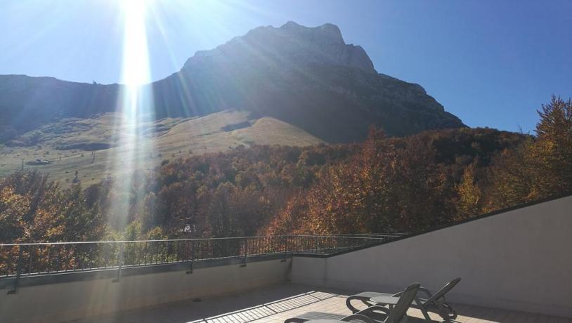 Residence panoramico sul Gran Sasso vista Terrazzo