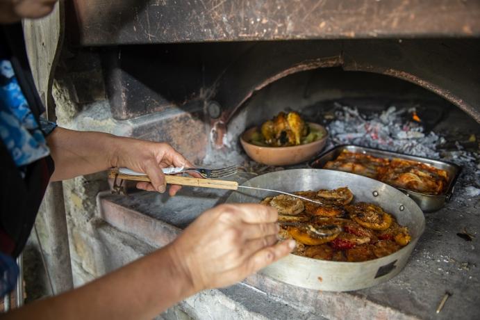 Cena a base dei prodotti dell'agriturismo