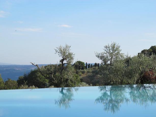 Piscina a sfioro con vista, Umbria Resort