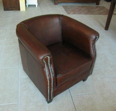 Poltrona Boston Cuoio Vintage, prezzo basso