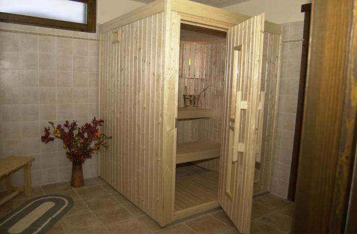 Sauna in atmosfera suggestiva