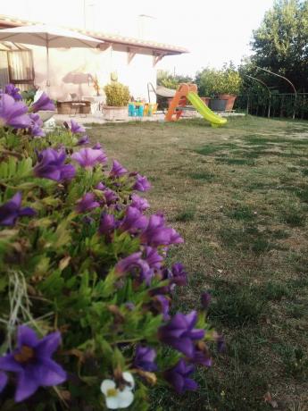 Giardino giochi bambini casa vacanze Vasanello