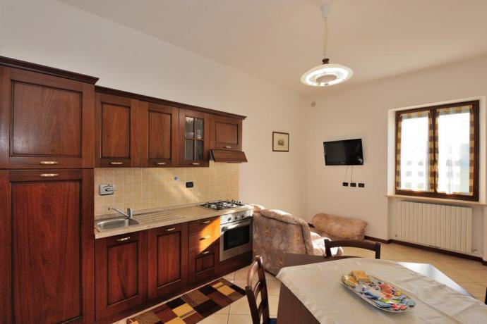 Cucina Appartamento Alice Agriturismo a Protte