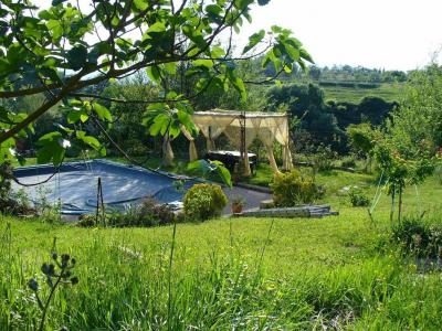 Piscina e gazebo nel giardino del BB 