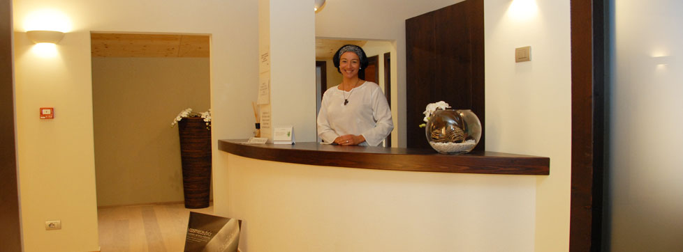 reception centro benessere a trento