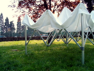 Esempio apertura RAPIDA GAZEBO in alluminio.