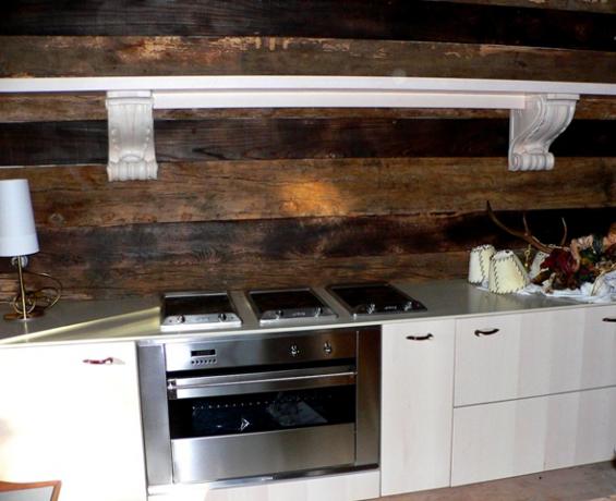 rivestimento bardage Überzug antico rovere