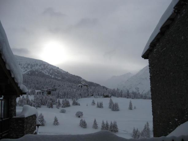 Paesaggio innevato di Sestriere