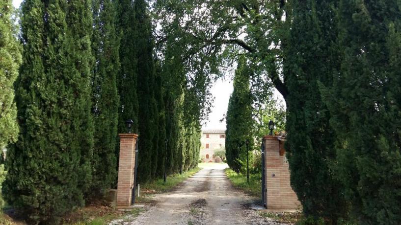 Viale di ingresso del casale 