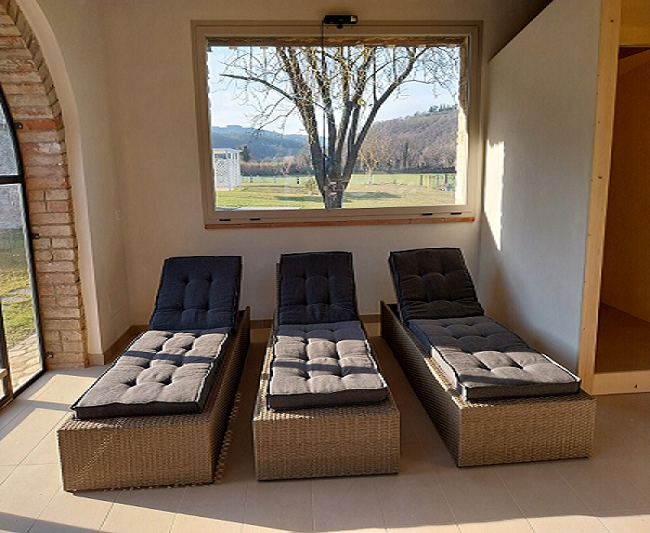 Benessere con area relax panoramica 