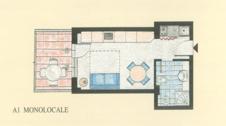 Monolocale in Residence a Grottammare 