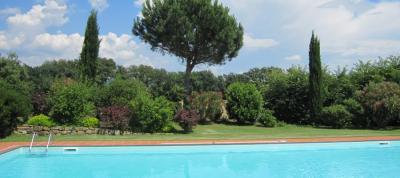 Piscina circondata dal verde