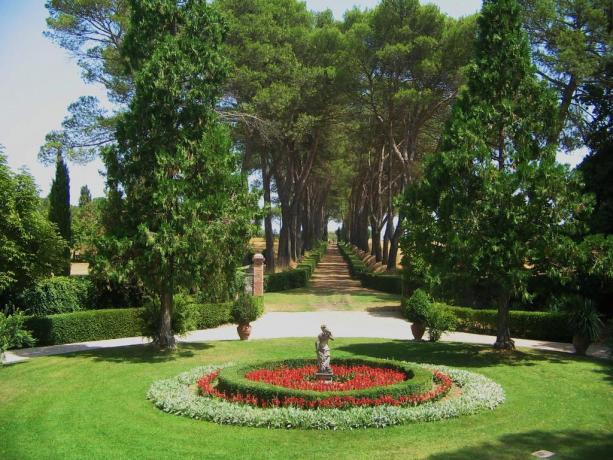 ampio e curato giardino panoramico 