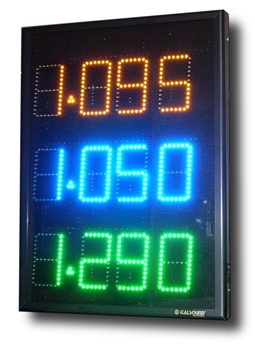 Vendita visualizzatore prezzo carburante a Led alta visibilità