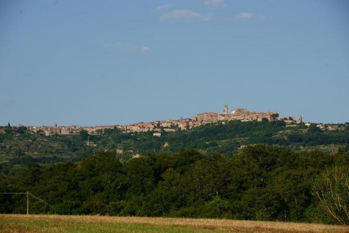 Vista panoramica di Città della Pieve in Umbria 