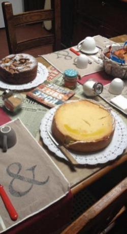 Colazione con torte fatte in casa