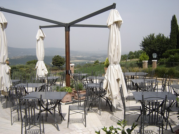 Terrazza panoramica agriturismo vicino Chiusi 