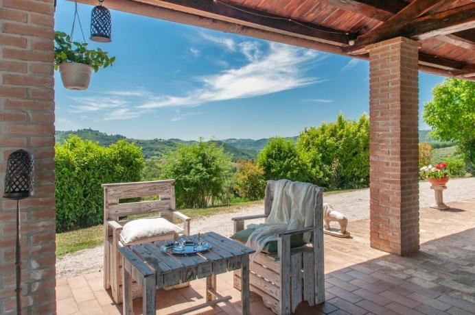 Terrazza villa esclusiva in collina vicino Perugia  