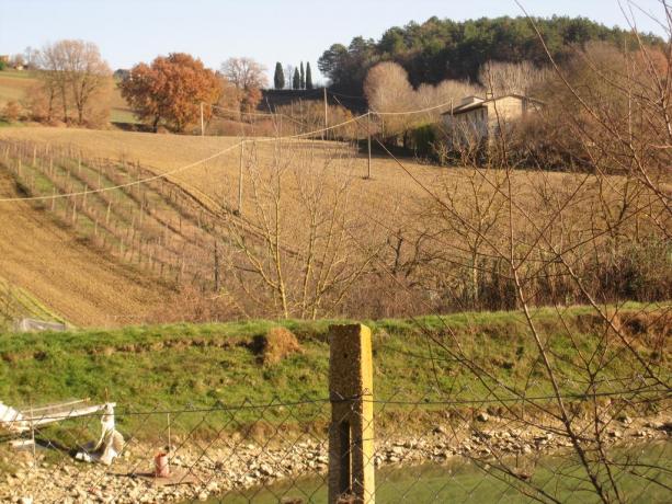 Panorama paesaggio umbro a Montone 