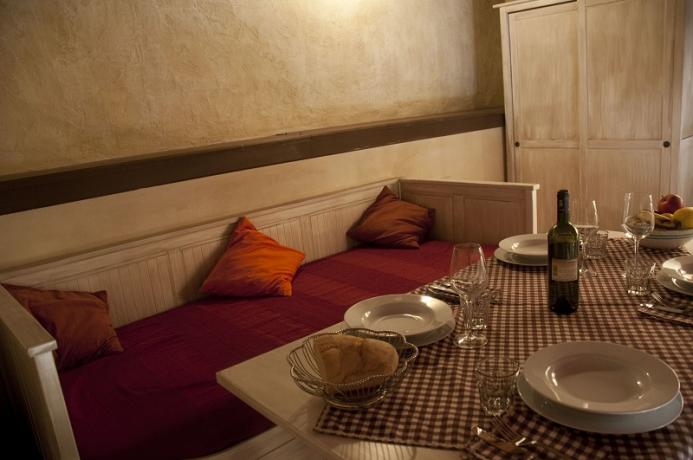 Zona soggiorno appartamento 4 persone, vacanza, residence