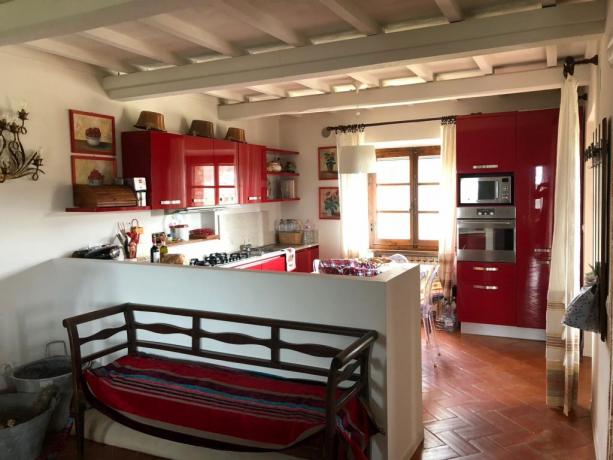 Villa per vacanze, cucina attrezzata 