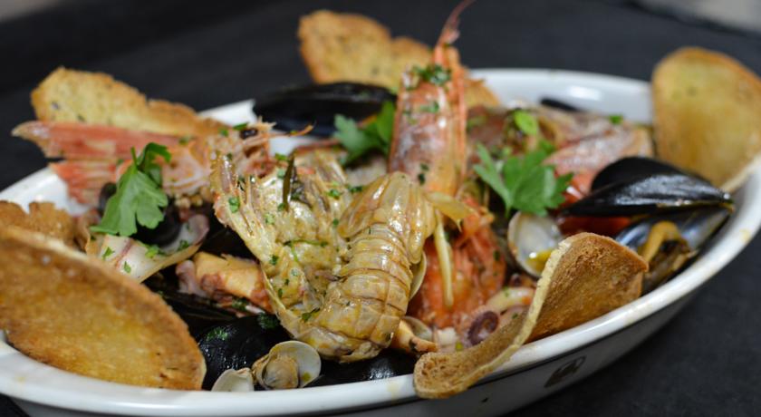 Menù con pesce fresco