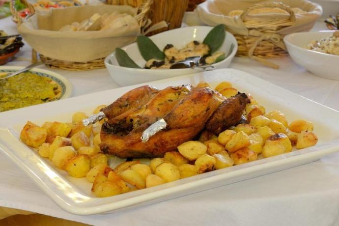 Pollo arrosto con Patate tipico della Domenica 